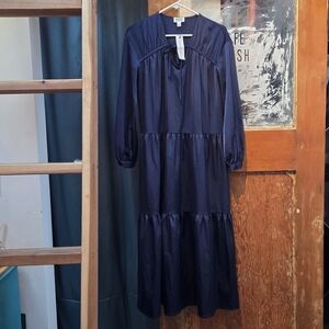 jaceyduprie The Drop Navy Blue Maxi dress (S) NWT